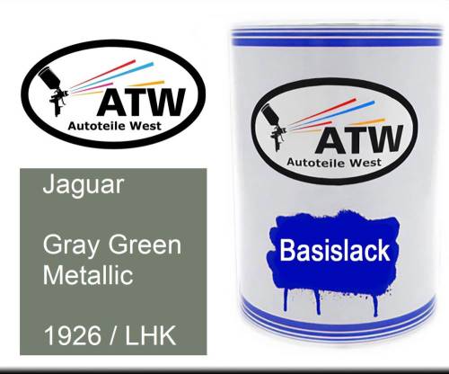 Jaguar, Gray Green Metallic, 1926 / LHK: 500ml Lackdose, von ATW Autoteile West.